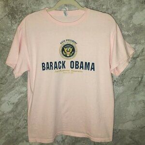 BARACK OBAMA Inauguration 2009 Women's Medium Pink